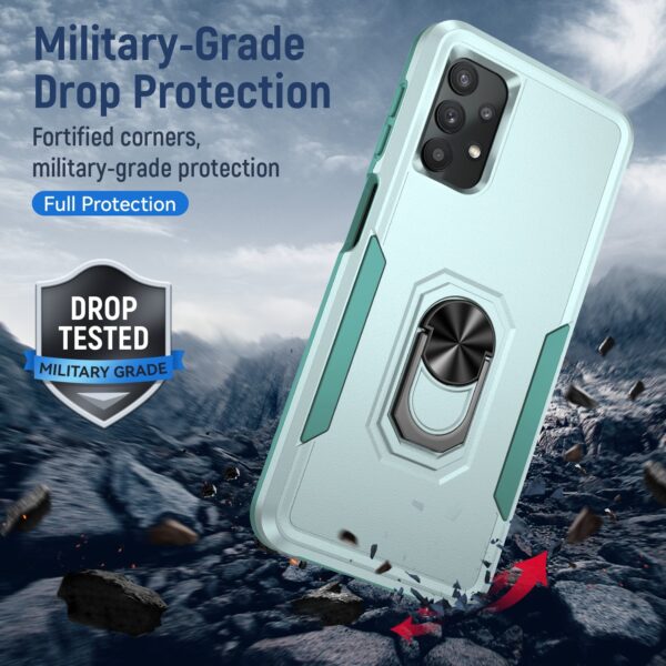 Forcell Samsung Galaxy A32 5G Pioneer Armor Holder Θήκη Σκληρή - Green