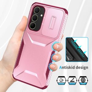 Forcell Samsung Galaxy A35 5G Sliding Camshield Θήκη Σκληρή - Pink