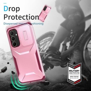 Forcell Samsung Galaxy A35 5G Sliding Camshield Θήκη Σκληρή - Pink