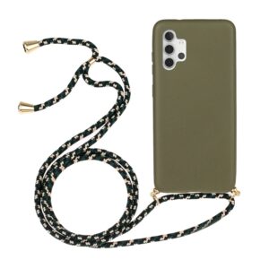 Forcell Samsung Galaxy A32 5G Wheat Straw Material Θήκη Σιλικόνης - Army Green