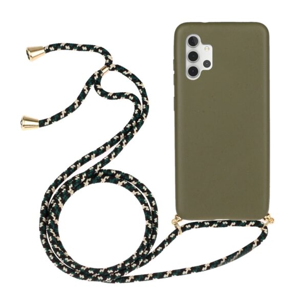 Forcell Samsung Galaxy A32 5G Wheat Straw Material Θήκη Σιλικόνης - Army Green