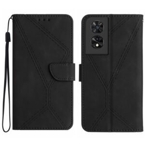 Tel1 TCL 40 NxtPaper 4G / TCL 50 SE Stitching Embossed Θήκη Βιβλίο - Black