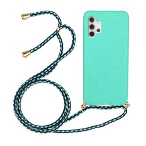 Forcell Samsung Galaxy A32 5G Wheat Straw Material Θήκη Σιλικόνης - Green
