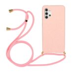 Forcell Samsung Galaxy A32 5G Wheat Straw Material Θήκη Σιλικόνης - Pink