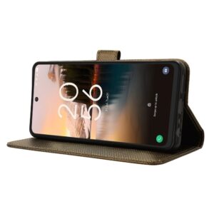 Tel1 TCL 40 NXTpaper 4G Diamond Texture Θήκη Βιβλίο - Brown