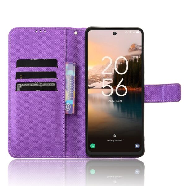 Tel1 TCL 40 NXTpaper 4G Diamond Texture Θήκη Βιβλίο - Purple