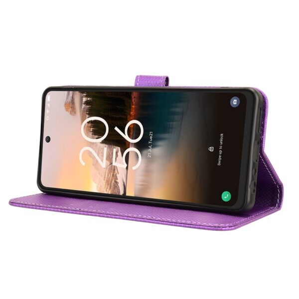 Tel1 TCL 40 NXTpaper 4G Diamond Texture Θήκη Βιβλίο - Purple