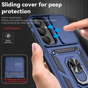 Forcell Samsung Galaxy A55 5G / A35 5G Sliding Camshield Holder Θήκη Σκληρή - Blue