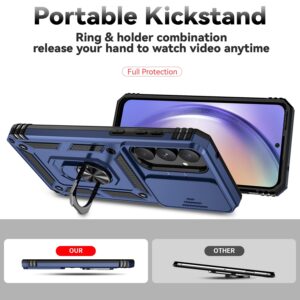 Forcell Samsung Galaxy A55 5G / A35 5G Sliding Camshield Holder Θήκη Σκληρή - Blue