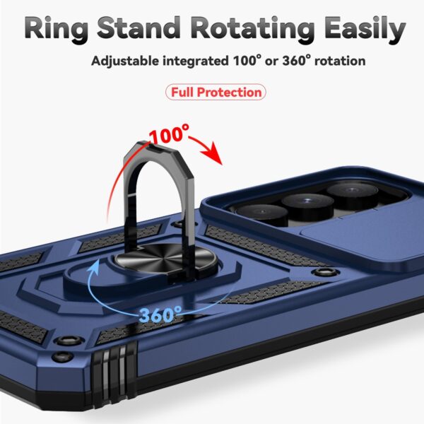 Forcell Samsung Galaxy A55 5G / A35 5G Sliding Camshield Holder Θήκη Σκληρή - Blue