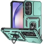 Forcell Samsung Galaxy A55 5G / A35 5G Sliding Camshield Holder Θήκη Σκληρή - Green