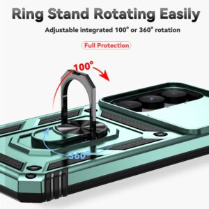 Forcell Samsung Galaxy A55 5G / A35 5G Sliding Camshield Holder Θήκη Σκληρή - Green