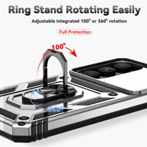 Forcell Samsung Galaxy A55 5G / A35 5G Sliding Camshield Holder Θήκη Σκληρή - Silver