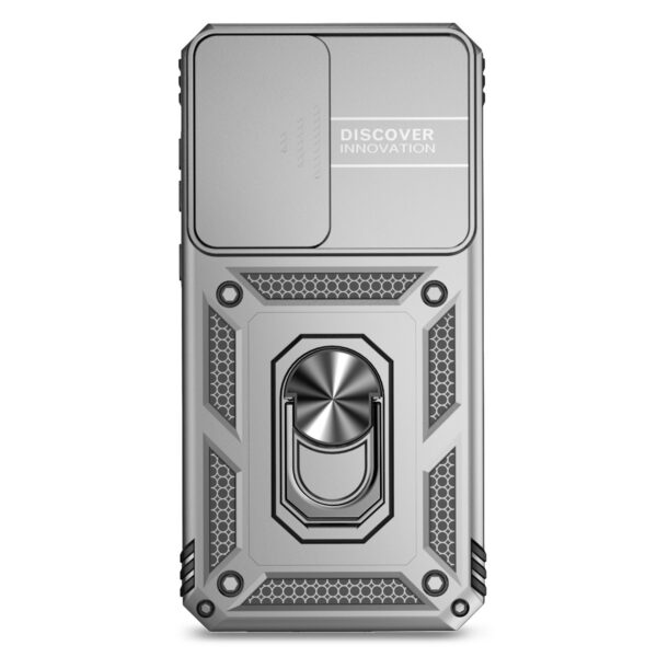 Forcell Samsung Galaxy A55 5G / A35 5G Sliding Camshield Holder Θήκη Σκληρή - Silver