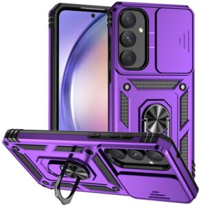 Forcell Samsung Galaxy A55 5G / A35 5G Sliding Camshield Holder Θήκη Σκληρή - Purple