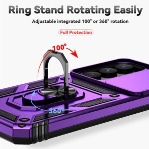 Forcell Samsung Galaxy A55 5G / A35 5G Sliding Camshield Holder Θήκη Σκληρή - Purple