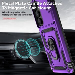 Forcell Samsung Galaxy A55 5G / A35 5G Sliding Camshield Holder Θήκη Σκληρή - Purple