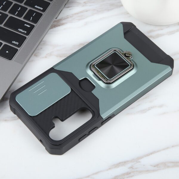 Forcell Samsung Galaxy A55 5G Camera Shield & Stand Θήκη Σκληρή - Green