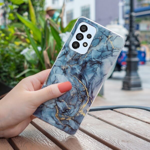 Forcell Samsung Galaxy A53 5G Marble Pattern Θήκη Σκληρή - Grey