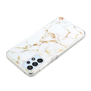 Forcell Samsung Galaxy A53 5G Marble Pattern Θήκη Σκληρή - White