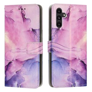 Tel1 Samsung Galaxy A54 5G Painted Marble Pattern Θήκη Βιβλίο με Σχέδιο