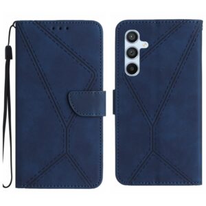 Tel1 Samsung Galaxy A54 5G Stitching Embossed Θήκη Βιβλίο - Blue