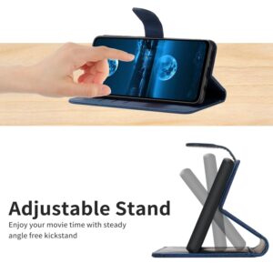 Tel1 Samsung Galaxy A54 5G Stitching Embossed Θήκη Βιβλίο - Blue