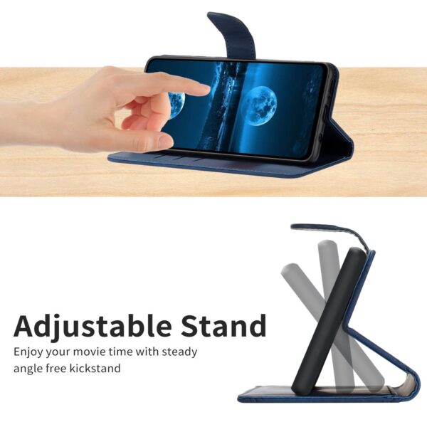 Tel1 Samsung Galaxy A54 5G Stitching Embossed Θήκη Βιβλίο - Blue