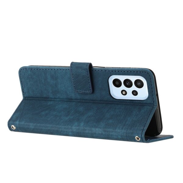 Tel1 Samsung Galaxy A53 5G Skin Feel Stripe Pattern Θήκη Βιβλίο - Blue