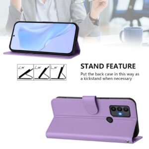 Tel1 TCL 306 / 305 / 30 SE / 30 E Skin Feel Solid Color Θήκη Βιβλίο - Purple