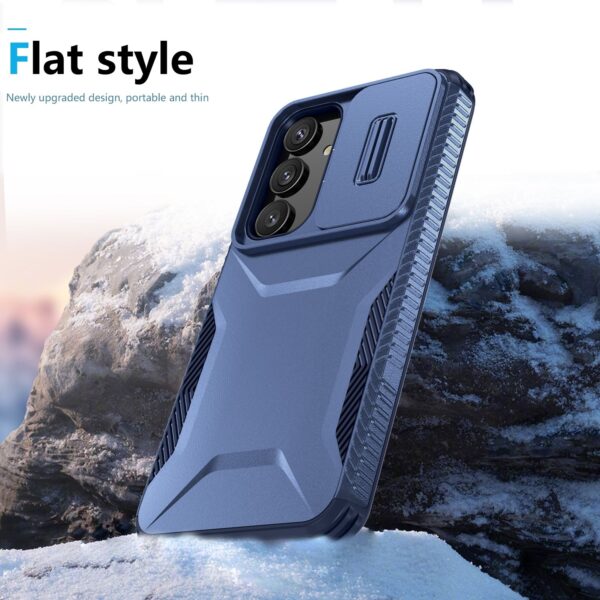 Forcell Samsung Galaxy S24 5G / S25 5G Sliding Camshield Θήκη Σκληρή - Blue