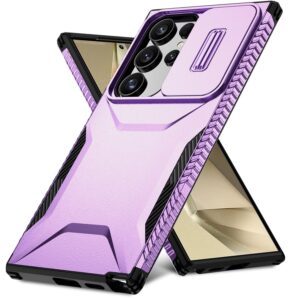 Forcell Samsung Galaxy S24 Ultra 5G Sliding Camshield Θήκη Σκληρή - Purple