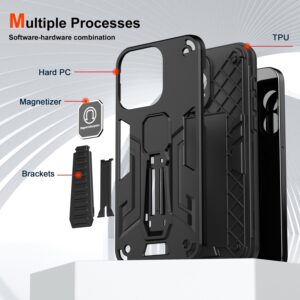 Forcell Samsung Galaxy S24 5G Shockproof Holder Θήκη Σκληρή - Black