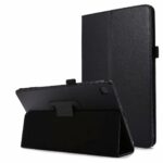 Θήκη Samsung Galaxy Tab A7 10.4'' T500/T505 Μαύρο Litchi Texture Horizontal Solid Color Case with Holder Black