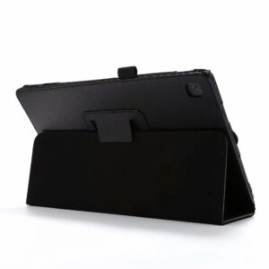 Θήκη Samsung Galaxy Tab A7 10.4'' T500/T505 Μαύρο Litchi Texture Horizontal Solid Color Case with Holder Black