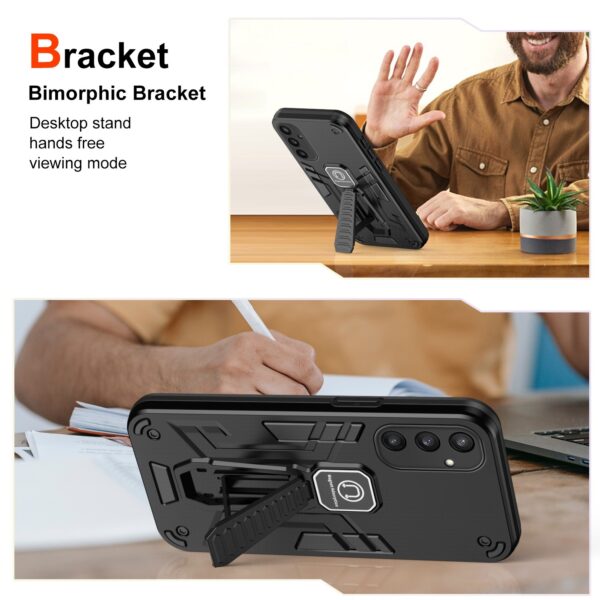 Forcell Samsung Galaxy S24 Plus 5G Shockproof Holder Θήκη Σκληρή - Black