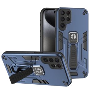 Forcell Samsung Galaxy S24 Ultra 5G Shockproof Holder Θήκη Σκληρή - Blue