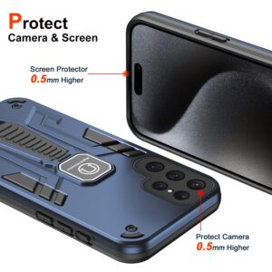 Forcell Samsung Galaxy S24 Ultra 5G Shockproof Holder Θήκη Σκληρή - Blue