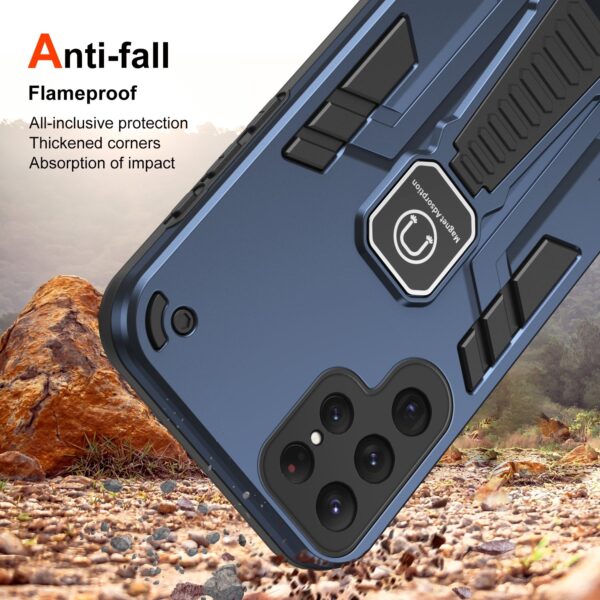 Forcell Samsung Galaxy S24 Ultra 5G Shockproof Holder Θήκη Σκληρή - Blue