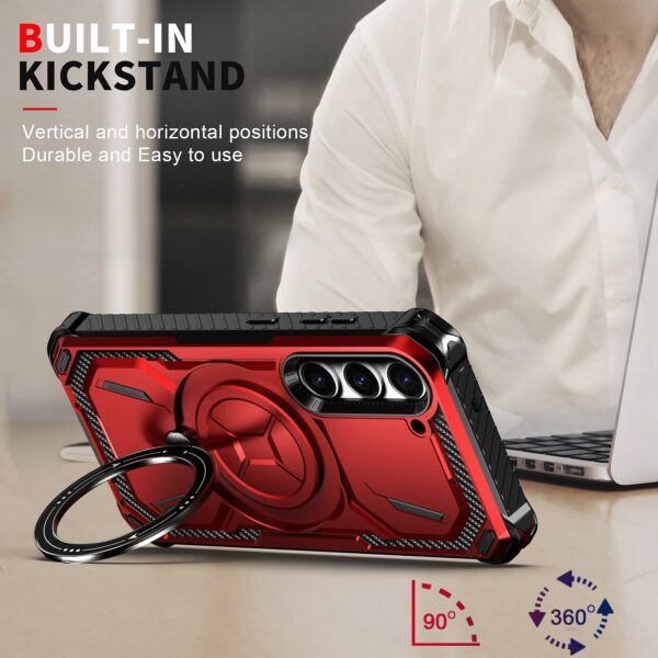 Forcell Samsung Galaxy S24 Plus 5G Armor Series Holder Θήκη Σκληρή - Black