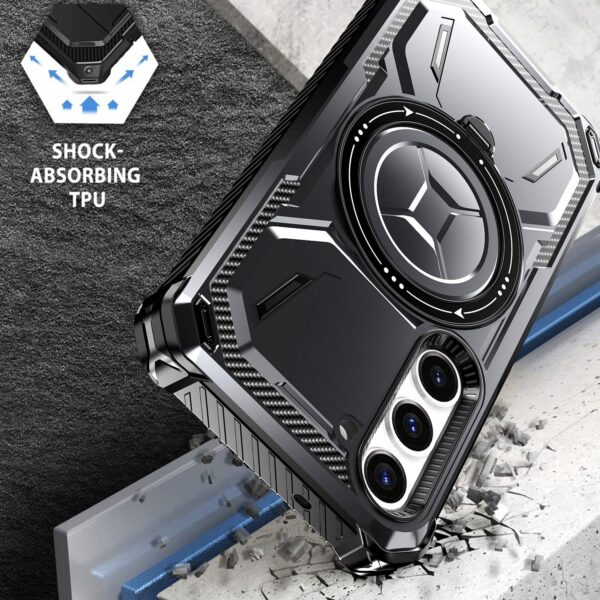 Forcell Samsung Galaxy S24 Plus 5G Armor Series Holder Θήκη Σκληρή - Black