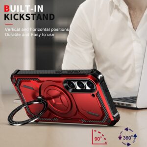 Forcell Samsung Galaxy S24 Plus 5G Armor Series Holder Θήκη Σκληρή - Blue