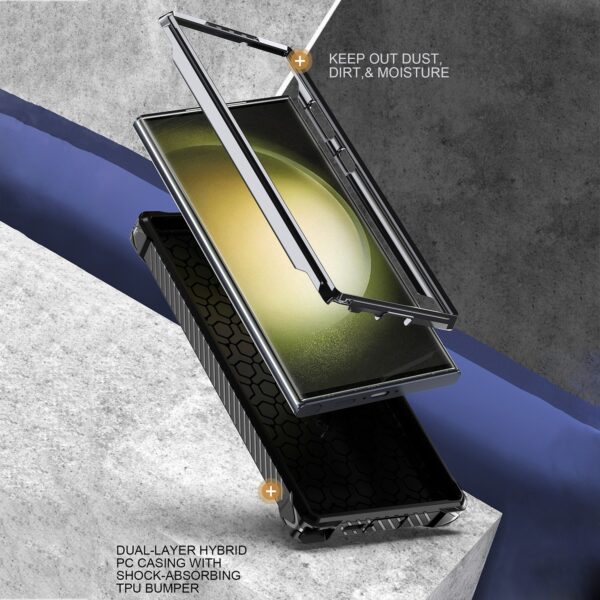 Forcell Samsung Galaxy S24 Ultra 5G Armor Series Holder Θήκη Σκληρή - Black