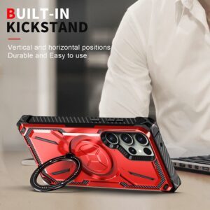 Forcell Samsung Galaxy S24 Ultra 5G Armor Series Holder Θήκη Σκληρή - Black