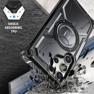 Forcell Samsung Galaxy S24 Ultra 5G Armor Series Holder Θήκη Σκληρή - Black