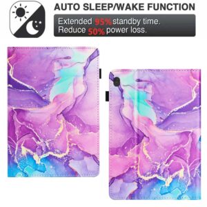 Θήκη Lenovo Tab M10 X605 / X505 Μωβ Marble Litchi Smart Tablet Case Purple
