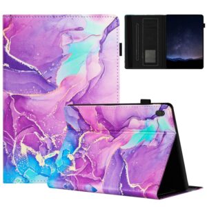 Θήκη Lenovo Tab M10 X605 / X505 Μωβ Marble Litchi Smart Tablet Case Purple