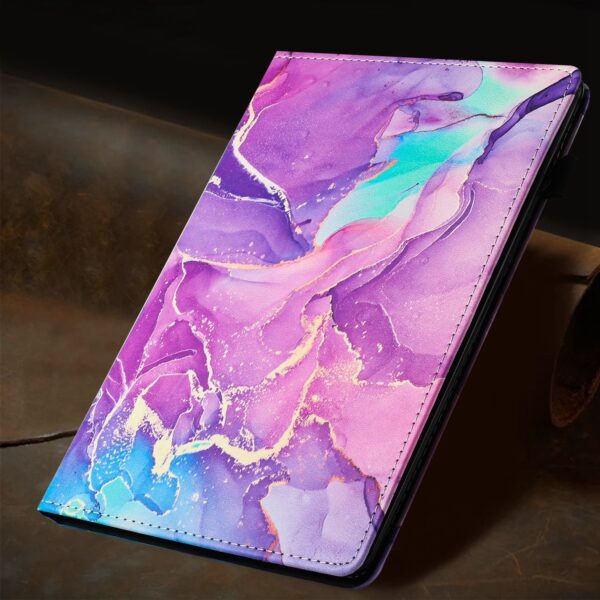 Θήκη Lenovo Tab M10 X605 / X505 Μωβ Marble Litchi Smart Tablet Case Purple