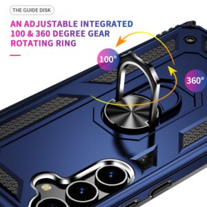 Forcell Samsung Galaxy S24 5G Shockproof Holder Θήκη Σκληρή - Blue