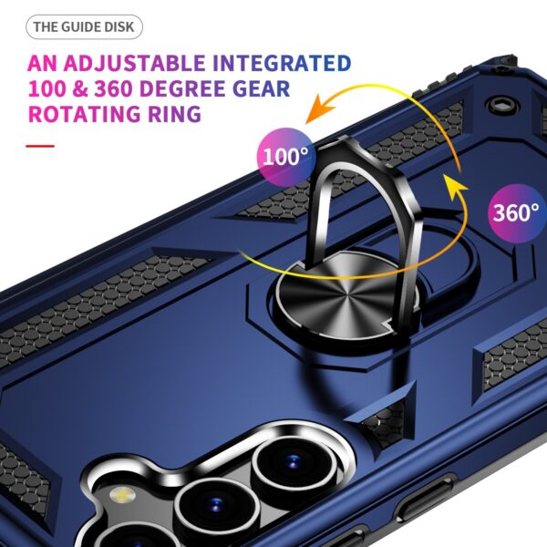 Forcell Samsung Galaxy S24 5G Shockproof Holder Θήκη Σκληρή - Blue